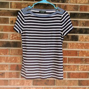 Lauren Ralph Lauren shoulder zipper top